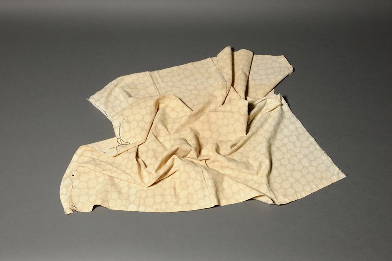 Objects of War n.6.Ahmad Ghossein - A cloth from Khiam detention camp.(LJ-MMI-2014-A12)